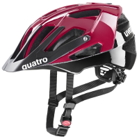 UVEX Helm quatro, ruby red-black, 52-57