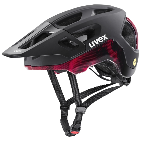 UVEX Helm react MIPS, black-ruby red, 56-59 (M)