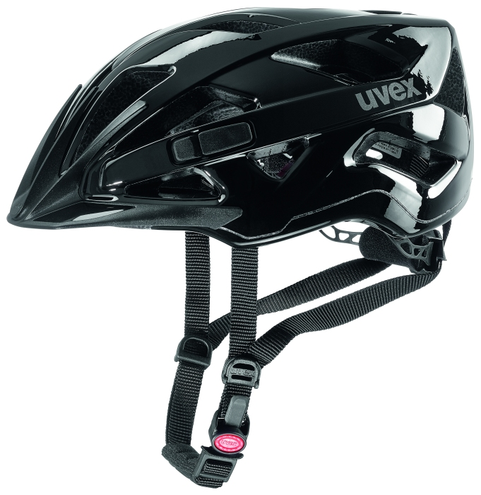 UVEX Helm active, black shiny, 52-57